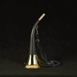 Pibole 40cm gainée cuir avec lanière réglable