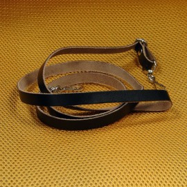 Lanière réglable en cuir noir