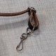 Lanière réglable en cuir noir