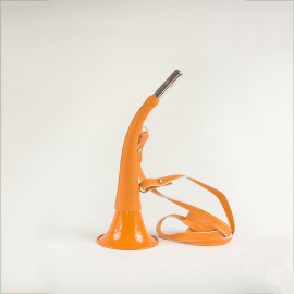 Corne 30cm Fluo avec lanière cuir