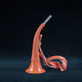 Corne 30cm Fluo avec lanière cuir