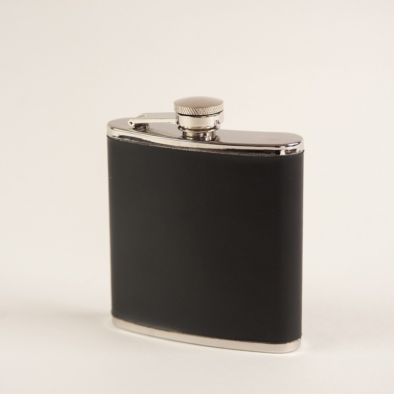 Flasque cuir noir