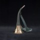 Corne 40cm gainée cuir et motif en relief