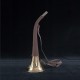 Trompe 50cm gainée cuir et motif sanglier